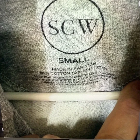 SCW Gray hoodie with California print - Picture 4 of 4